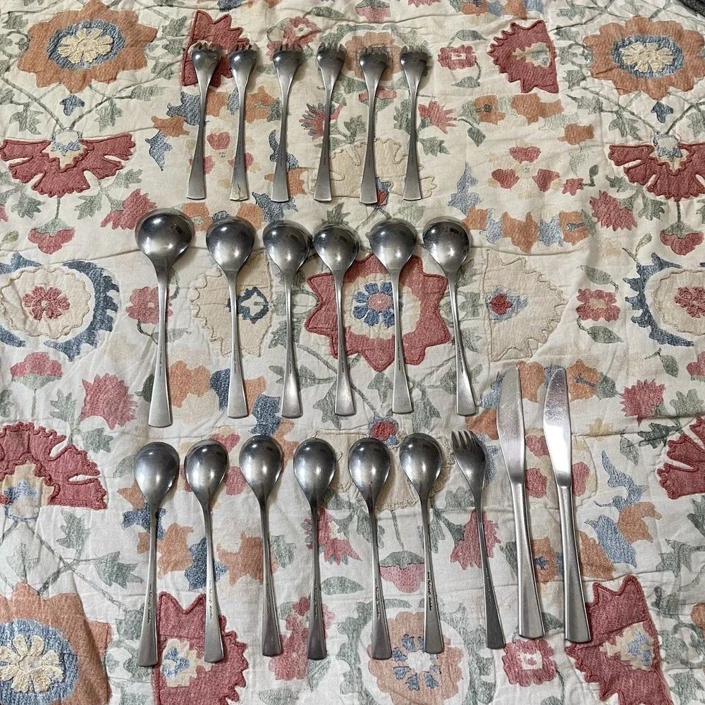 Rebacraft Reed & Barton NARVIK Japan MCM Glossy Spoon Knife Fork Lot Replacement